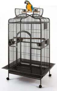 Dome Top Cage for African Greys, Amazon Parrots and Small Cockatoos (36"L x 30"W x 62"H)