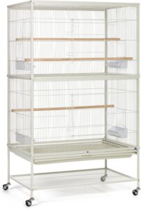 Prevue Pet Products Flight Cage for Multiple Small Birds in White - 31.0"L x 20.5"W x 53.0"H