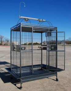 Mcage XXL Large Wrought Iron Cage for Large Birds (40"L x 30"W x 72"H)